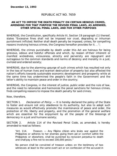 ra 7659 summary|CHR .